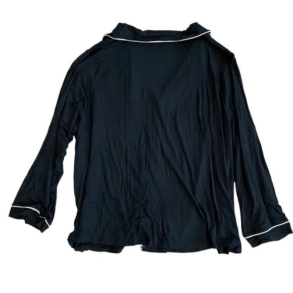 Stars Above Womens Black Long Sleeve Top and Pants Pajama Set Plus Size 3X - Picture 5 of 9